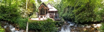 Rushing Water, Hot Tub, Big Deck, Firepit, Hiking, National Forest & Wi-Fi