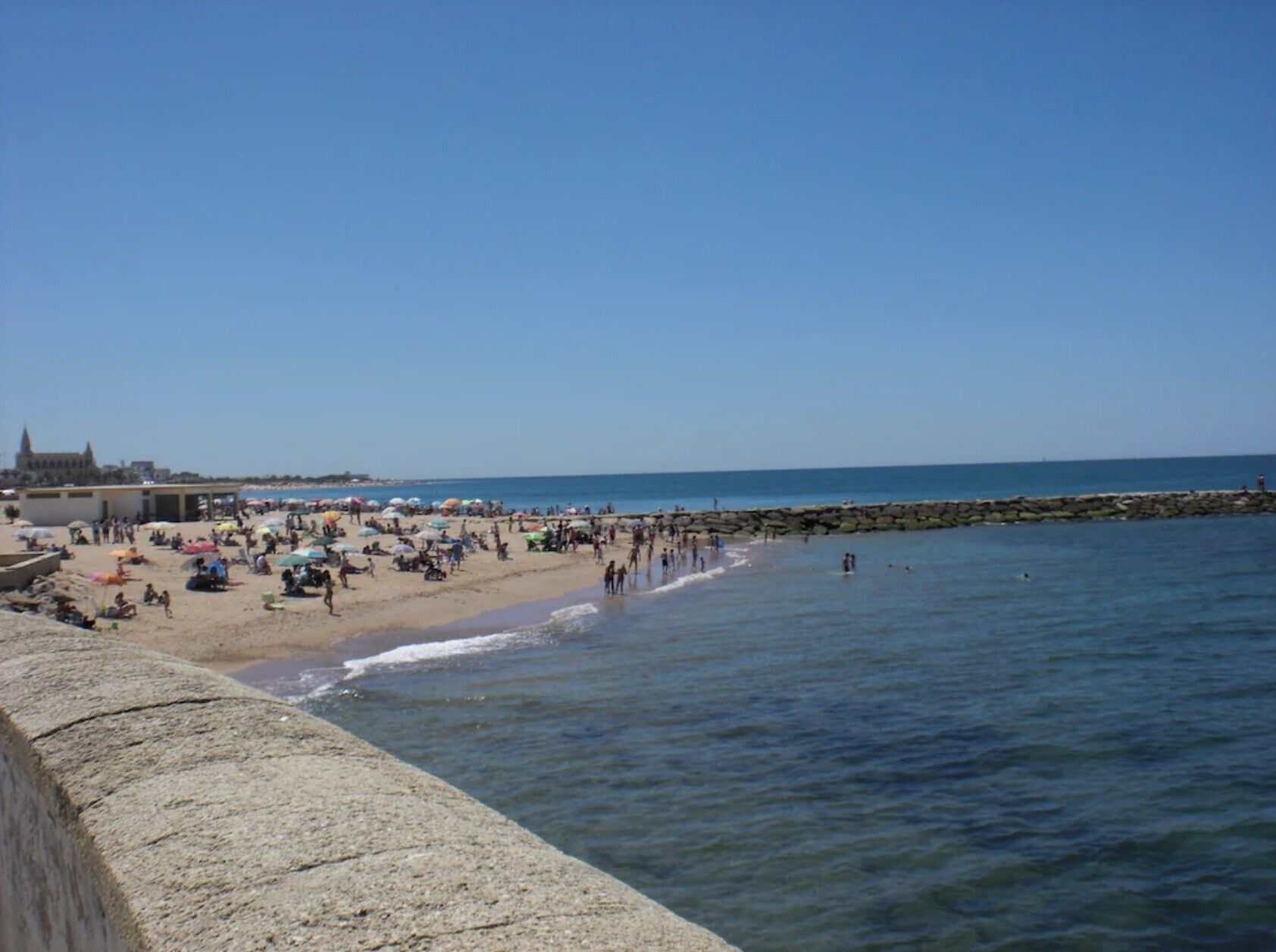 Vlak bij het strand