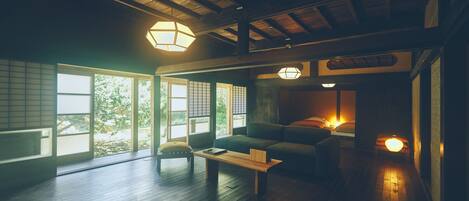 Traditional Japanese House, up to 6 People, Non Smoking | Living area