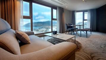 Suite Royale, vue océan | 1 chambre, literie de qualité supérieure, couette en duvet d'oie