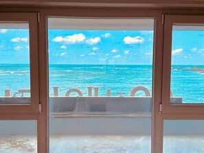 Quarto duplo luxo, vista parcial para o oceano | Vista para praia/oceano