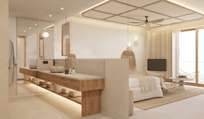 Minibar, bureau, Wi-Fi gratuit, draps fournis