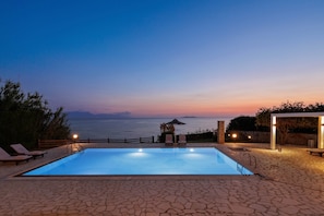 A heated pool