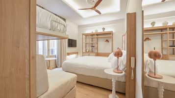 Standard Quadruple Room | Minibar, in-room safe, soundproofing, iron/ironing board