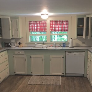Fridge, microwave, oven, stovetop - Blue Hill Rental Home in quiet location (Blue Hill)