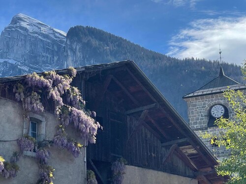 Savoyard Chalet with Wood Stove and Grand Massif View