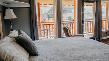 1 bedroom, desk, iron/ironing board, travel crib