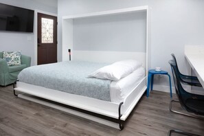 Desk, iron/ironing board, travel crib, WiFi