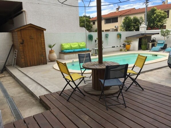 Una piscina riscaldata