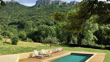 屋外プール、温水プール