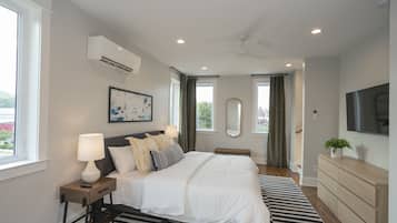 1 habitación, tabla de planchar con plancha, wifi y ropa de cama