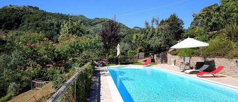 Una piscina riscaldata