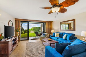 Smart TV, DVD player - Hanalei Bay Resort 7102, 1 King, Queen Sleeper, AC,Full Kitchen,Washer & Dryer (Princeville)