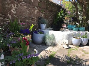 Property grounds - Seaside terraced house, beside the beach in popular golf location (North Berwick)