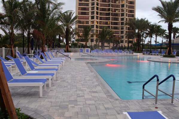 A heated pool