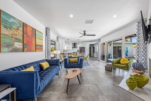 TV connectée, cheminée