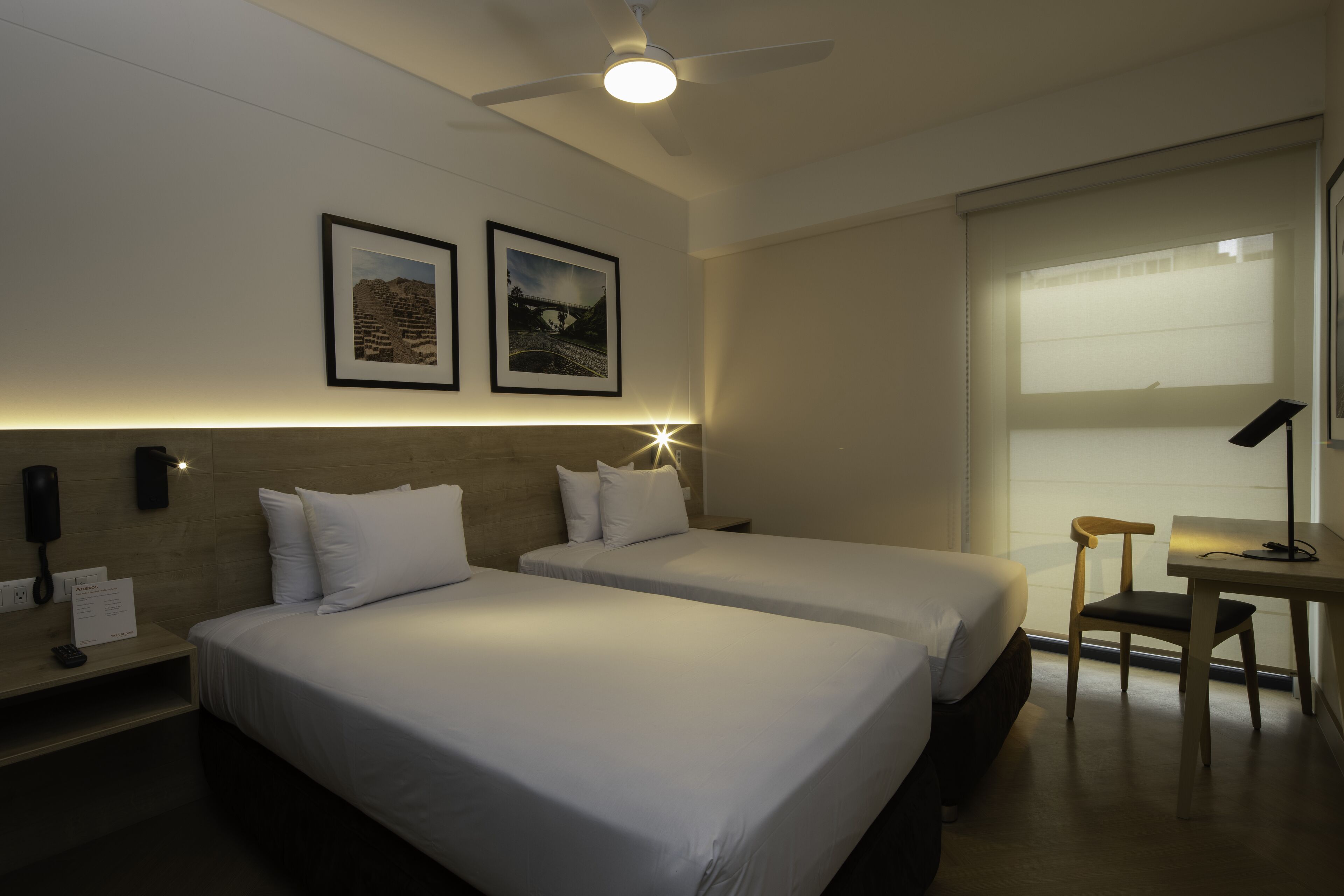 traditional room, 2 single beds | in-room safe, desk, soundproofing, free wifi