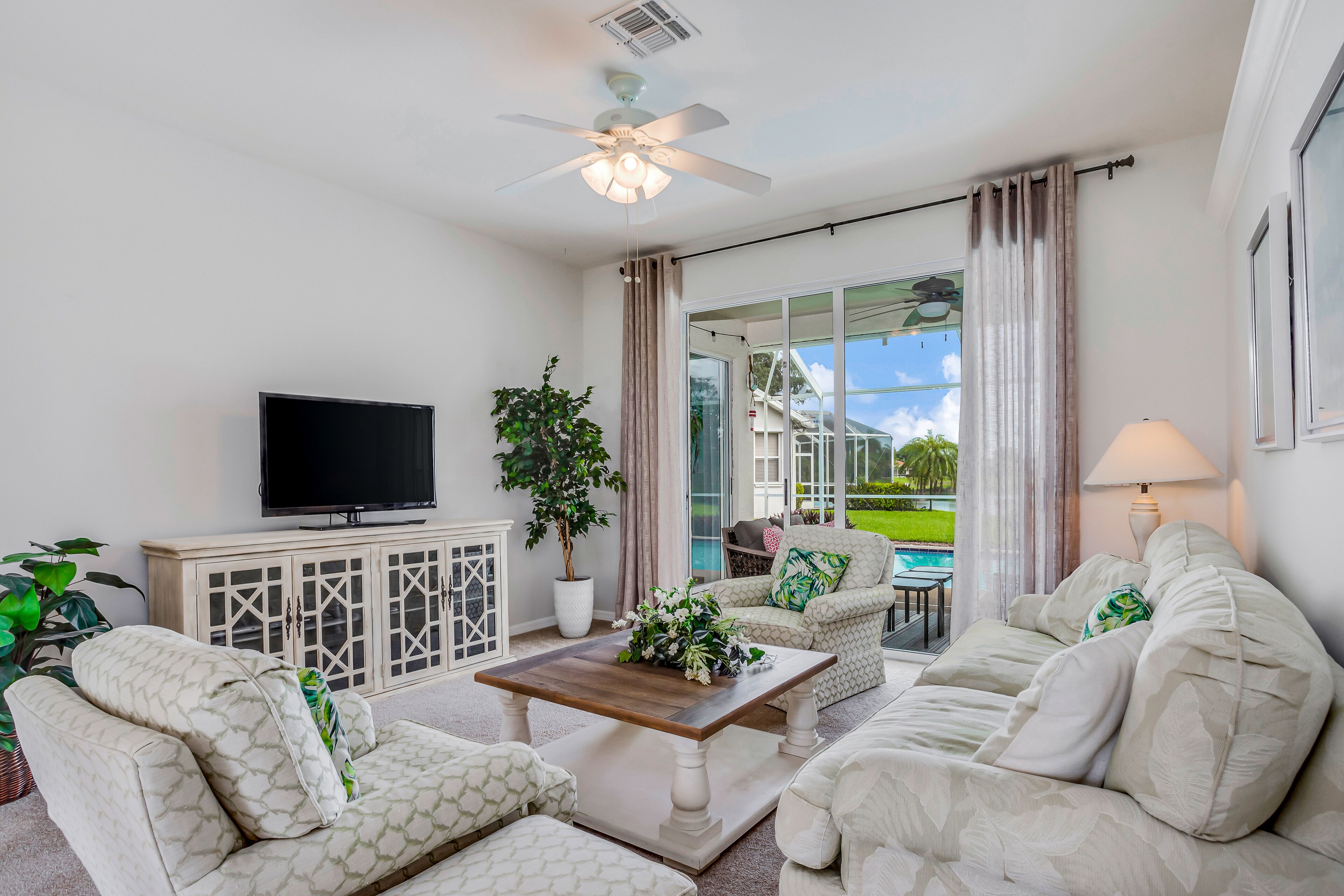 Lake View, Snowbird-Friendly Home w/ Private Pool, High-Speed WiFi, & Central AC