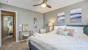 3 dormitorios, tabla de planchar con plancha, wifi y ropa de cama