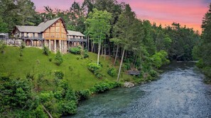 Exterior - Toccoa Riverside Retreat ~ 45-Acre Estate, Fire Pit, Pool, Sauna, & More! (Blue Ridge)