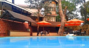 Heritage Family Room with Pool view | Minibar, free WiFi, bed sheets - Westend Hotel (Karjat)