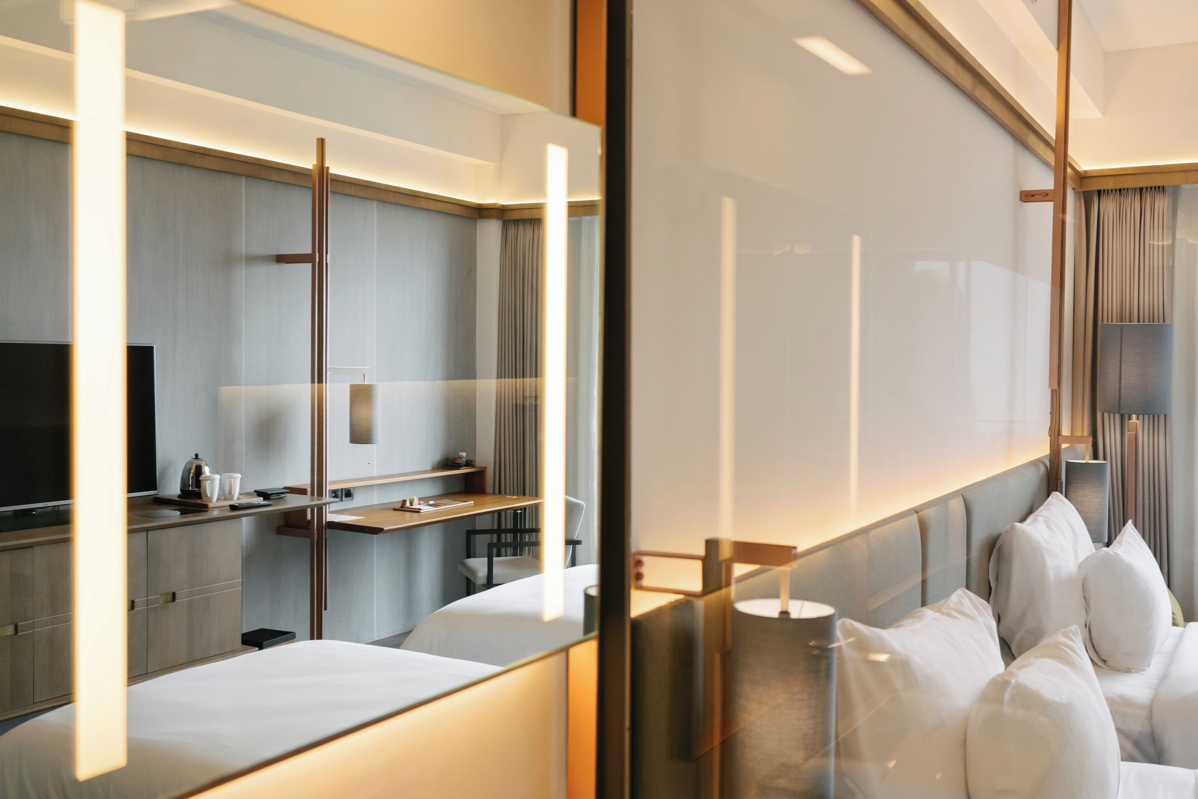 Free minibar, in-room safe, desk, laptop workspace