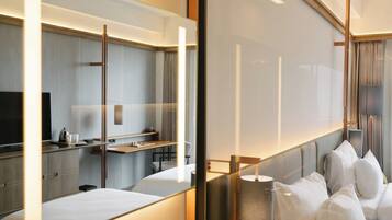 Free minibar, in-room safe, desk, laptop workspace