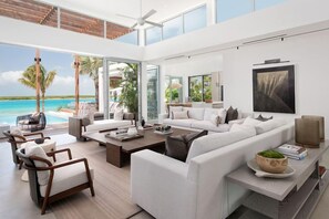TV, stereo - Blue Cay Luxury Villa (Leeward Settlement)