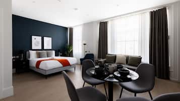 Studio Supérieur, salle de bains privée, vue ville | Wi-Fi gratuit, draps fournis