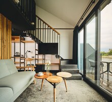 43-inch flat-screen TV with digital channels, TV