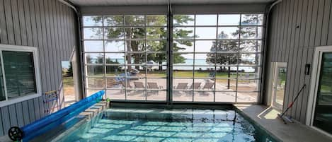 Indoor pool, outdoor pool