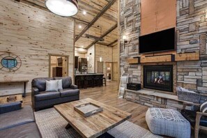TV, fireplace, DVD player