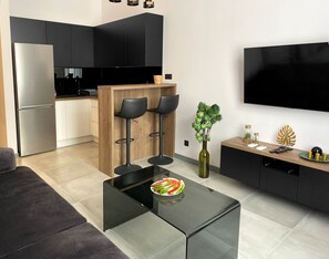 Deluxe Studio Suite (4) | Living room - Starowiślna 41-43 by PI Apartments (Kraków)