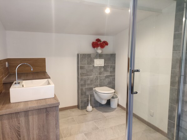 Douche, sèche-cheveux, papier toilette