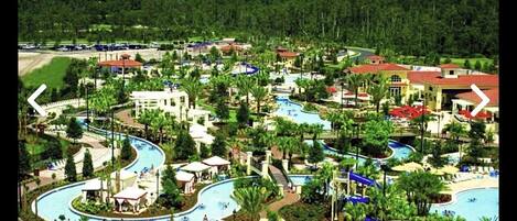 Alberca techada y alberca al aire libre