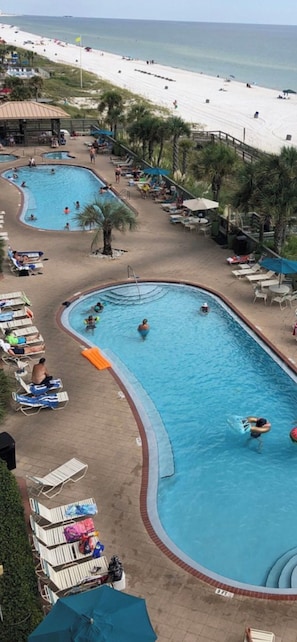 A heated pool