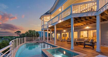 Luxury Direct Oceanfront NEW Private Elevated Pool and Spa! Limo Golf Cart Included