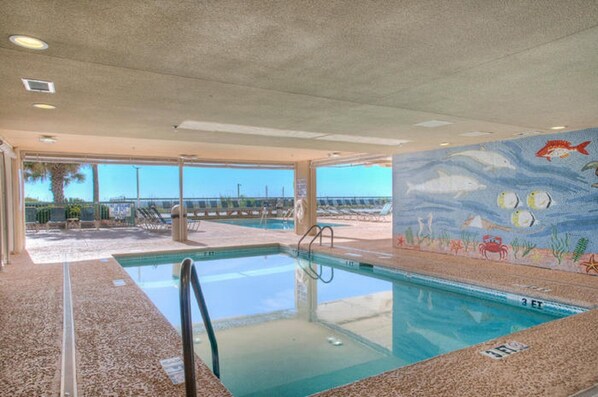 Indoor pool, outdoor pool