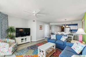 TV, DVD player - The Ashworth 1302 - 3 Bed/3 Bath Ocean Front Condo (North Myrtle Beach)
