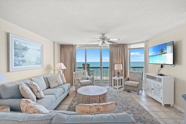 Télévision, lecteur de DVD, chaîne hi-fi