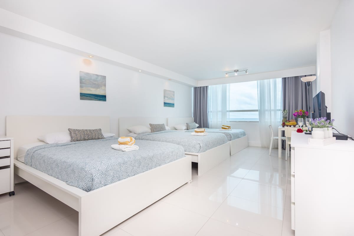 Suite estudio exclusiva (Apt 533) | 1 dormitorio, cortinas opacas, tabla de planchar con plancha