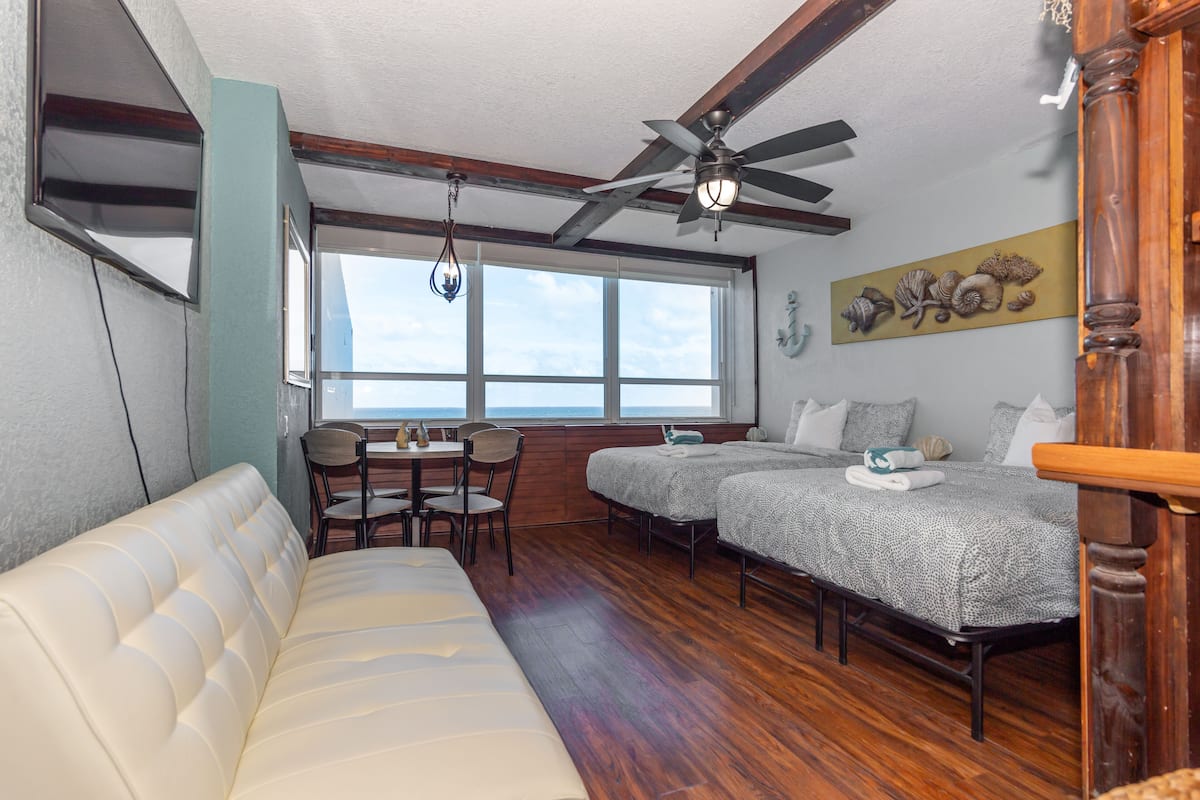 Suite estudio familiar (Apt 524) | 1 dormitorio, cortinas opacas, tabla de planchar con plancha