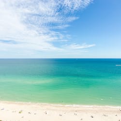 Vue sur la plage/l’océan