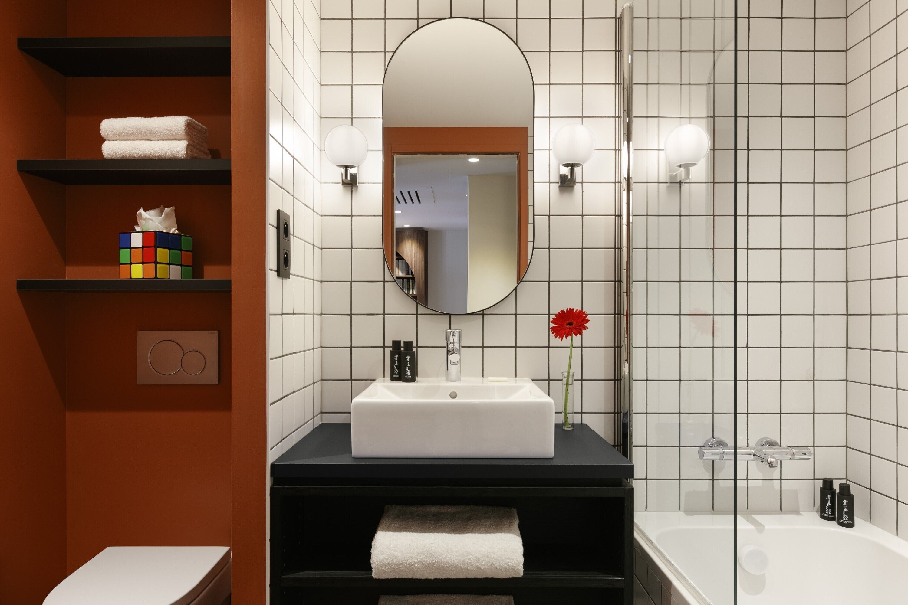 free toiletries, hair dryer, bathrobes, towels