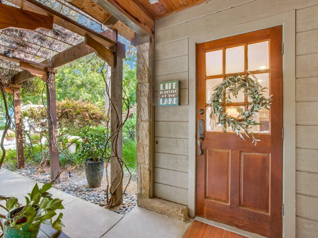Front door of guesthouse 