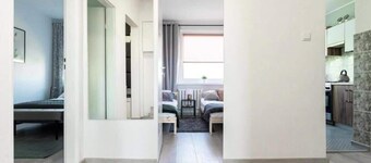 Quadratum Gdańsk | Large Apartment with Balcony and Desk