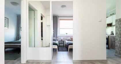 Quadratum Gdańsk | Large Apartment with Balcony and Desk