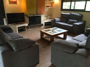 تلفزيون ذكي، مدفأة، تنس طاولة، كُتُب