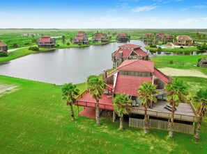 Aerial view - Beach front Getaway with Amazing Views (Matagorda)