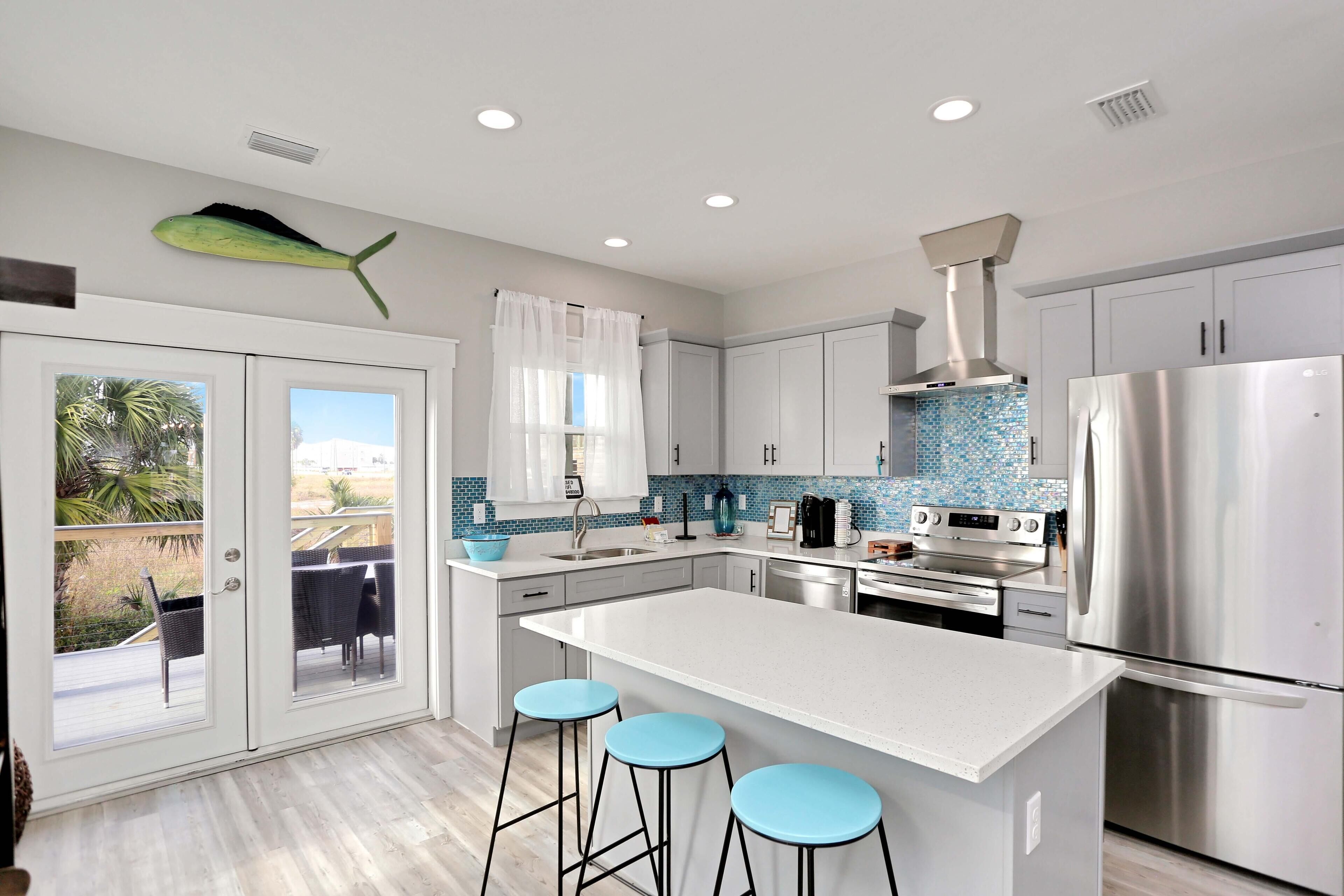 House, Multiple Beds (Hesed Beach Cottage) | Private kitchen | Oven, coffee/tea maker